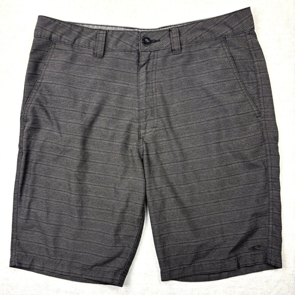 ONeill Hybrid Shorts Mens 33 Black Heather Loaded Boardshorts Walkshorts Swim 33